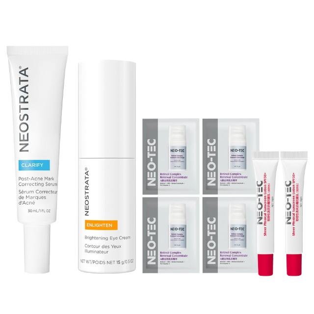 【NeoStrata 妮傲絲翠】果酸眼霜+四重擊黑淨斑組(果酸亮白眼霜+四重擊黑淨斑精華)