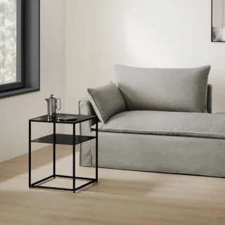 【iloom 怡倫家居】Tenuto 3 400型沙發桌 強化玻璃款 2色可選(咖啡桌 桌子 餐桌 沙發桌 邊桌 茶几)