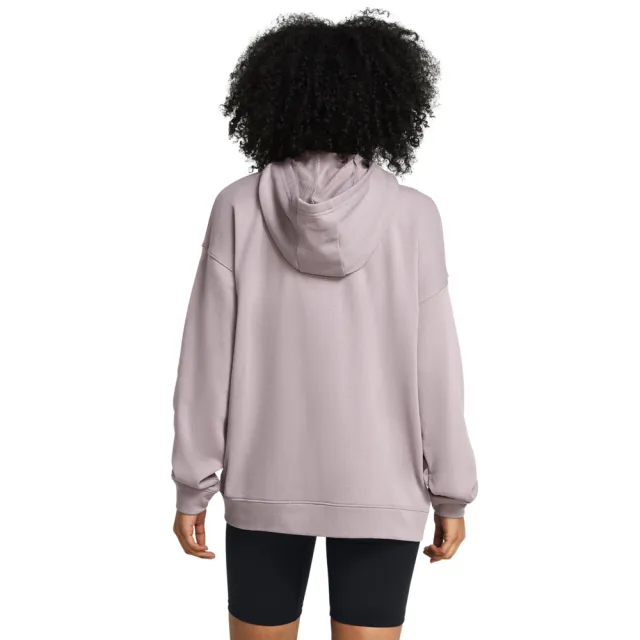 【UNDER ARMOUR】UA雙11精選 女 Rival Terry Oversize 毛巾布 連帽外套(2色任選)