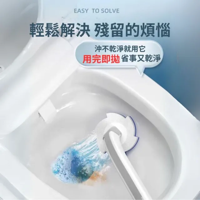 【Maryya 美麗雅】1+35 可換式馬桶刷組合(拋棄式一次性馬桶刷 包含1柄、1座、35個清潔替換頭)