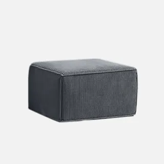 【hoi! 好好生活】Linsy模組壓縮沙發腳凳 藍灰色 HS005