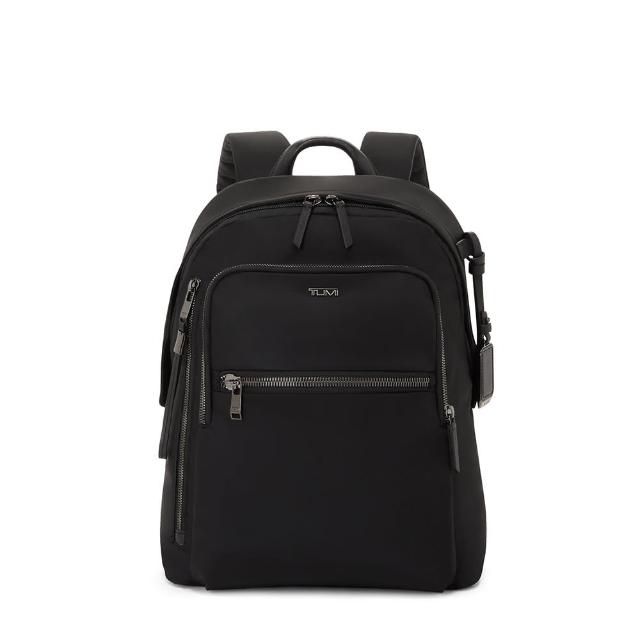 【TUMI】Voyageur Halsey 都會休閒後背包 - 黑(TUMI 官方旗艦店)