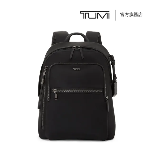【TUMI】Voyageur Halsey 都會休閒後背包 - 黑(TUMI 官方旗艦店)