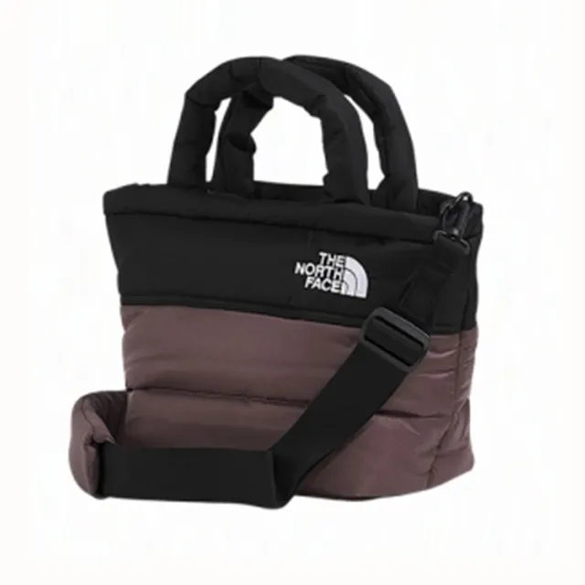 【The North Face】手提包 健身包 運動包 旅行袋 旅行小包 NUPTSE MINI BAG 棕黑 NF0A8F06CAI