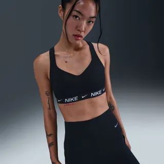 【NIKE 耐吉】運動內衣 女 高度支撐 慢跑 重訓 AS W NK DF INDY HGH SPT BRA 灰黑 FD1069-011(2X1004)