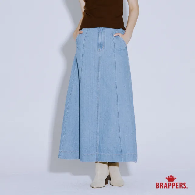 【BRAPPERS】女款 新美尻系列-全棉長裙(淺藍)