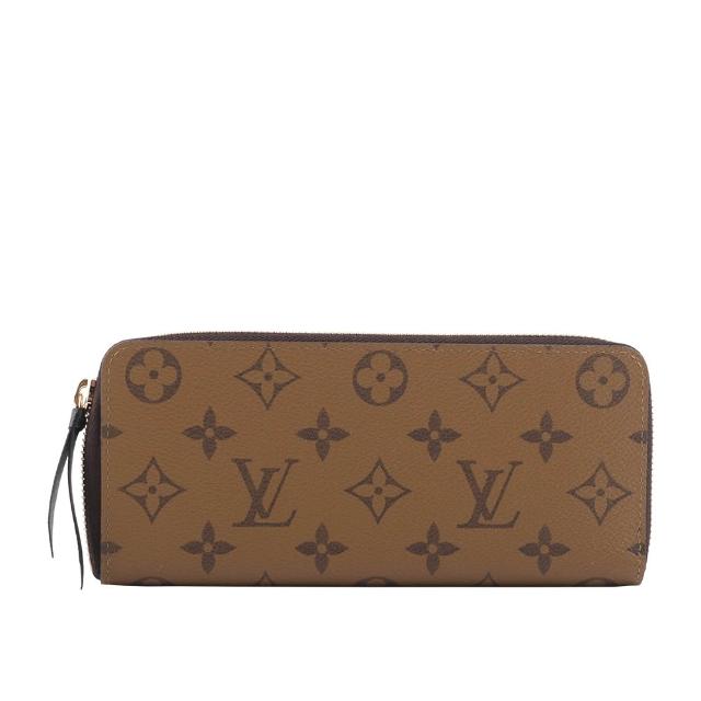 【Louis Vuitton 路易威登】Monogram CLEMENCE雙色ㄇ型拉鍊長夾(M82336)