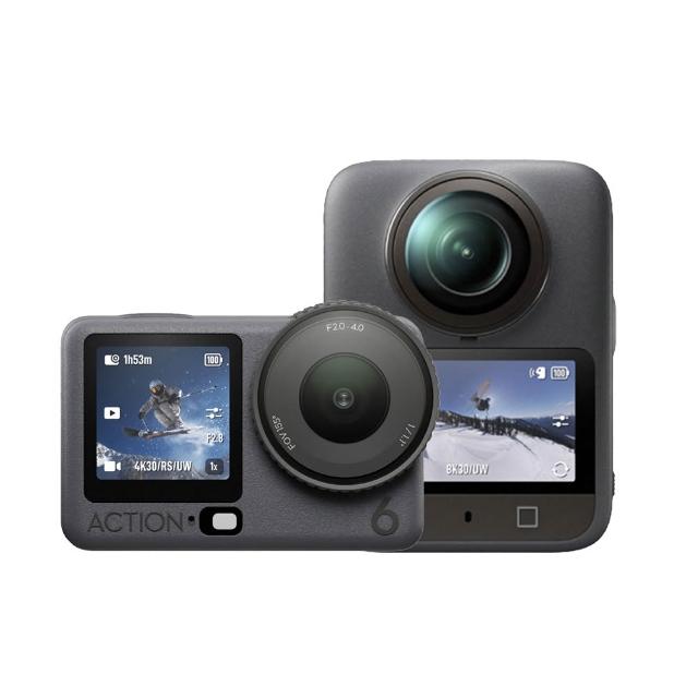 【DJI】OSMO ACTION 6暢拍套裝+OSMO 360暢拍套裝桿(聯強公司貨)