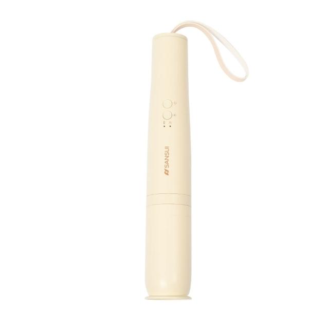 【SANSUI 山水】限量新色 輕淨吸迷你無線吸塵器(SVC-PP3櫻草淡黃)