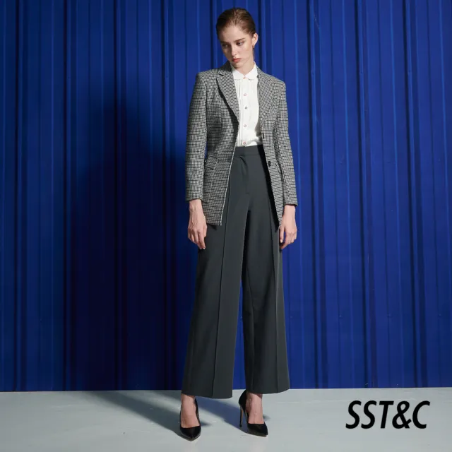 【SST&C】岩灰色高腰直筒寬褲8262111001(最後出清)