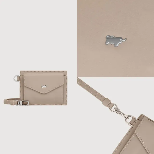 【BRAUN BUFFEL 德國小金牛】維那斯-B 證件夾-奶茶棕(BF849-170-SVM) 送禮推薦