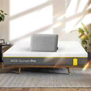 【Lunio】Nooz Sunset Pro標準雙人5尺乳膠床+枕(英國工藝舒緩腰酸 專為台灣人打造 亞馬遜銷售破十萬張)