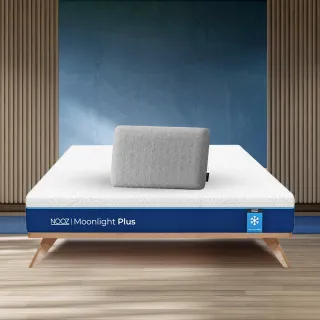 【Lunio】Nooz Moonlight Plus雙人特大6X7尺記憶床+枕(英國工藝涼爽透氣 專為台灣人所打造 低預算必收)