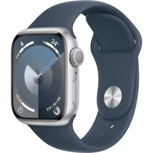 【Apple】B+ 級福利品 Apple Watch S9 GPS 45mm 鋁金屬錶殼(副廠配件/錶帶顏色隨機)