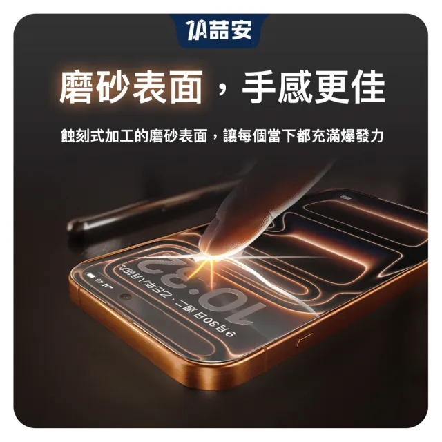 【ZA 喆安】霧面高清鋼化玻璃螢幕手機保護貼膜i18/17/16/15/14/13/12/11 Air/Plus/Pro/Pro Max 適用iPhone