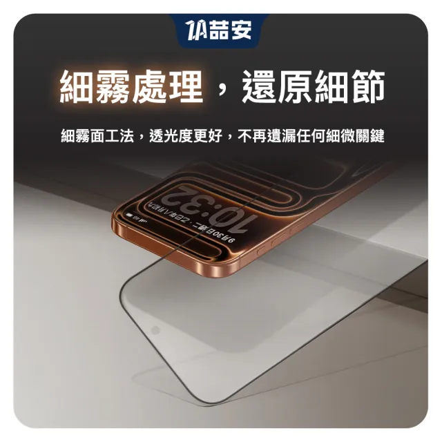 【ZA 喆安】霧面高清鋼化玻璃螢幕手機保護貼膜i17/16/15/14/13/12/11 Air/Plus/Pro/Pro Max 適用蘋果iPhone