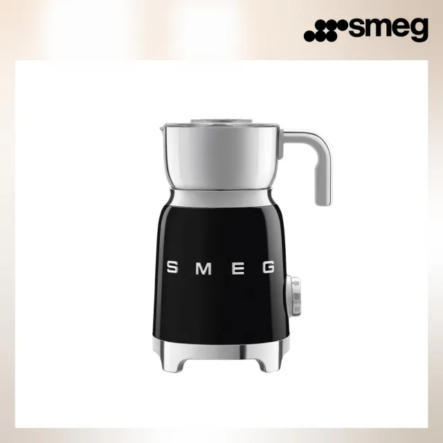 【SMEG】義大利電動奶泡機-耀岩黑(MFF11BLUS)