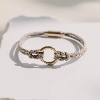 【vacanza】Plain-me聯名｜剛柔並濟 波浪環 316L醫療鋼飾品 純鋼手繩(抗過敏 交換禮物 情侶手鍊)