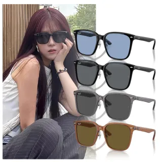 【RayBan 雷朋】大鏡片 膠框 可調式鼻墊 太陽眼鏡(RB2206D、 901/87、 139987、 663673、 901/72、 710/87)