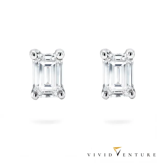 【Vividventure 亞帝芬奇】GIA 60分 FSI1 天然鑽石 真鑽 耳環 單顆精選(14K金台+18K金耳針)