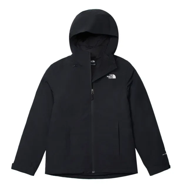 【The North Face】TNF 休閒 防水羽絨內裡三合一外套 兩件式 W ALTIER DOWN TRI - AP 女 黑(NF0A8GK6KX7)