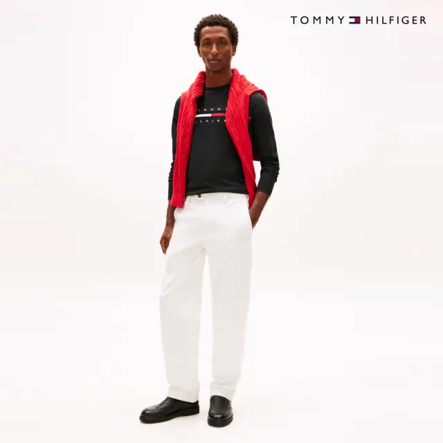 【TOMMY HILFIGER】官方旗艦館Tino長袖 T-Shirt_黑色