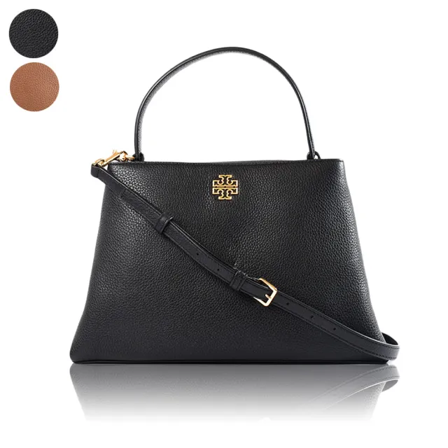 【TORY BURCH】BRITTEN 鵝卵石紋雙層置物手提/斜背二用包-大(新款任選)
