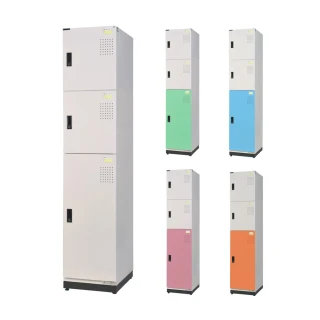 【大富】KH-393新型多用途收納置物櫃 2門塑鋼+1門鋼製門片 W393xD450xH1852mm/個 KH-393-4523F
