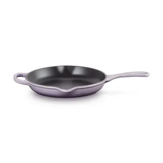 【Le Creuset】琺瑯鑄鐵單柄單耳圓煎盤 23cm(藍鈴紫)