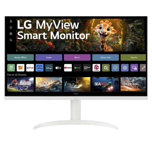 【LG 樂金】32SR75U-W 32型 4K UHD 智慧聯網螢幕(搭載webOS/隨附智慧滑鼠遙控器)