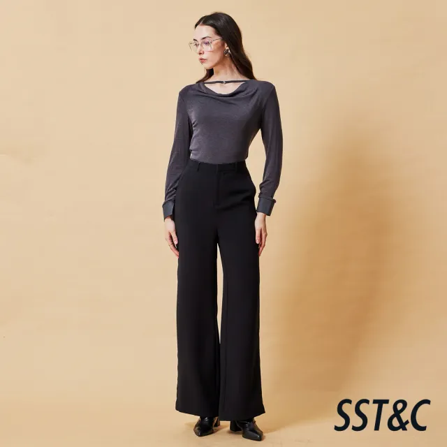 【SST&C】女裝 三件式套裝直筒褲-經典黑-825212163011(換季55折)
