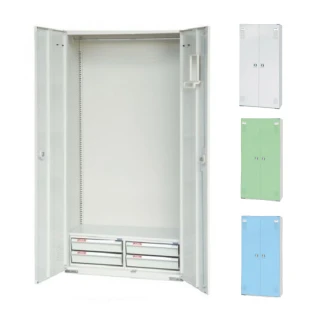 【大富】HDF新型多用途置物公文櫃 2片鋼製門板 W900xD450xH1802mm/個 HDF-SC-014