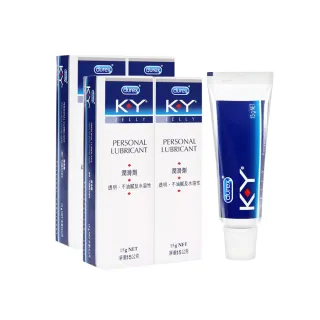 【Durex 杜蕾斯】K-Y潤滑劑4入(共60g 潤滑劑推薦/潤滑劑使用/潤滑液/潤滑油/ky/水性潤滑劑)