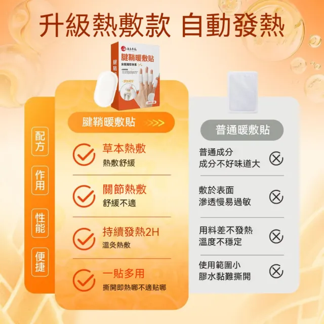 【茉家】草本熱敷手指舒緩發熱貼-10片裝1盒(共10片)