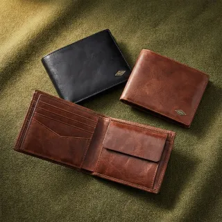 【FOSSIL】Ryan 真皮RFID大零錢袋皮夾 (多款可選)