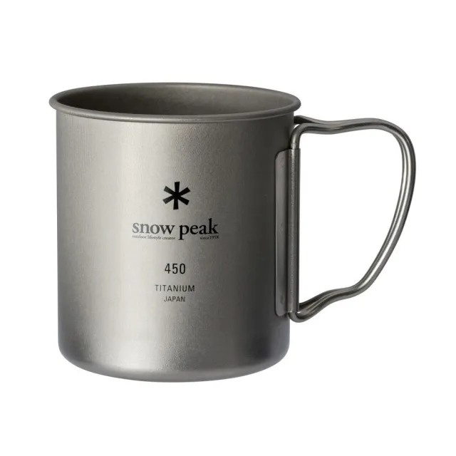 【Snow Peak】鈦金屬單層杯-450 MG-143 450ml鈦杯 露營杯 登山杯 單層鈦杯 直火加熱