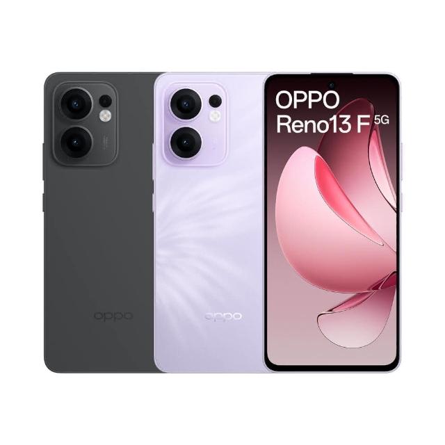 OPPO Reno 13 OPPO Reno 13 F 搭載高通驍龍 6 Gen 1 八核心處理器,時脈達 2.2GHz,提供流暢效能。6.67 吋 AMOLED 螢幕解析度 1080 x 2400 Pixels,支援 ColorOS 15.0 系統。主相機 5000 萬畫素 + 800 萬畫素 + 2 萬畫素,前鏡頭 3200 萬畫素,捕捉專業級影像。12GB RAM + 256GB ROM,支援 microSD 擴充。5800mAh 大容量電池,IP69 防水防塵,支援 5G NR Sub-6 與多頻段,尺寸約 162.2 x 75.05 x 7.76 mm,重量 192g。顏色選擇石墨灰或薄霧紫,NCC 認證 CCAF245G0550T3,完美適合日常與專業使用。