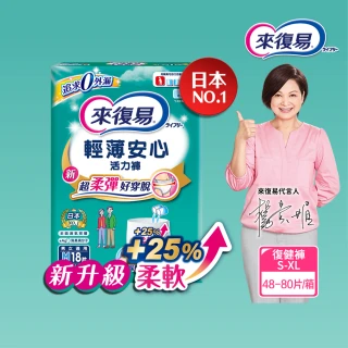 【來復易】輕薄安心活力褲M-XXL 4包/箱