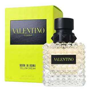 【VALENTINO 范倫鐵諾】Donna Born In Roma Yellow Dream 白日玫瑰-恬戀玫瑰女性淡香精 EDP 50ml