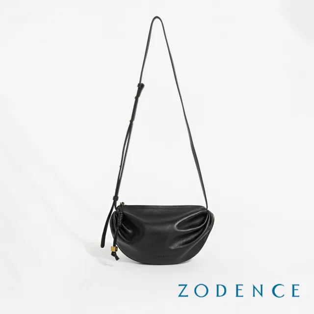 【ZODENCE 佐登司】MOZ進口真皮抓皺迷你斜背包(多色/手機包)