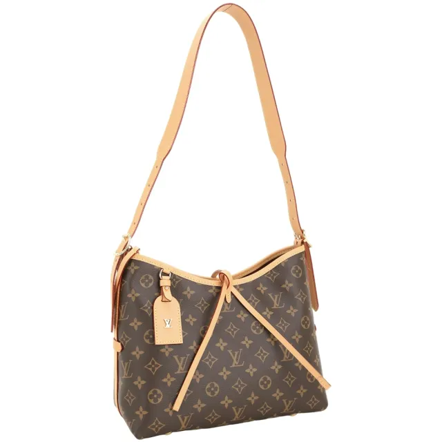 【Louis Vuitton 路易威登】路易威登 M46203 CarryAll PM 老花帆布肩背包 附萬用包-咖啡色(托特包 肩背包)