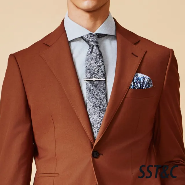 【SST&C】男女同款 極簡銀色領帶夾-825213291011(季末65折)