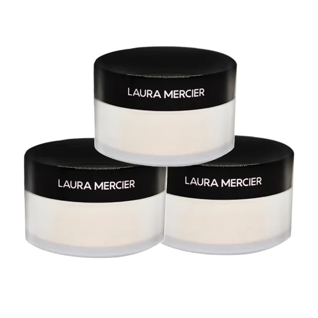 【LAURA MERCIER 蘿拉蜜思】煥顏透明蜜粉29gx3入#透明色(母親節限定/國際航空版)