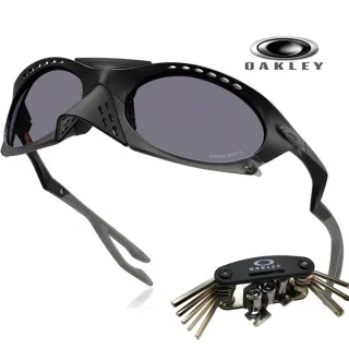 【Oakley】奧克利 Plantaris 運動太陽眼鏡 可拆卸鼻罩 OO9437 01 Prizm色控鏡片 公司貨(贈OAKLEY工具套組)