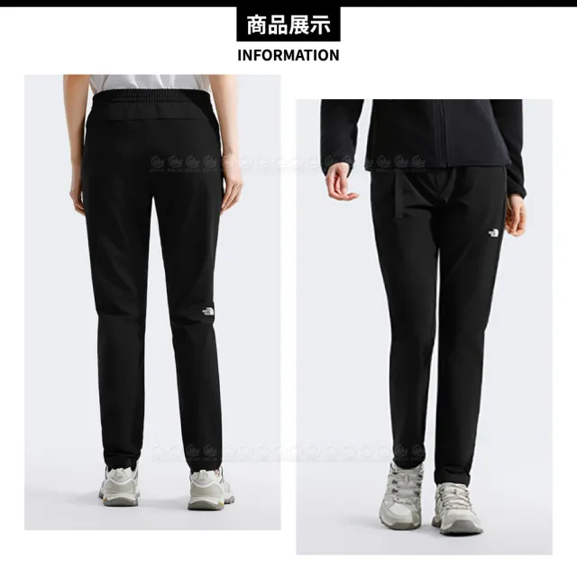 【The North Face】女 防潑水戶外徒步長褲《黑》8CJR/休閒長褲/夏季長褲/登山長褲