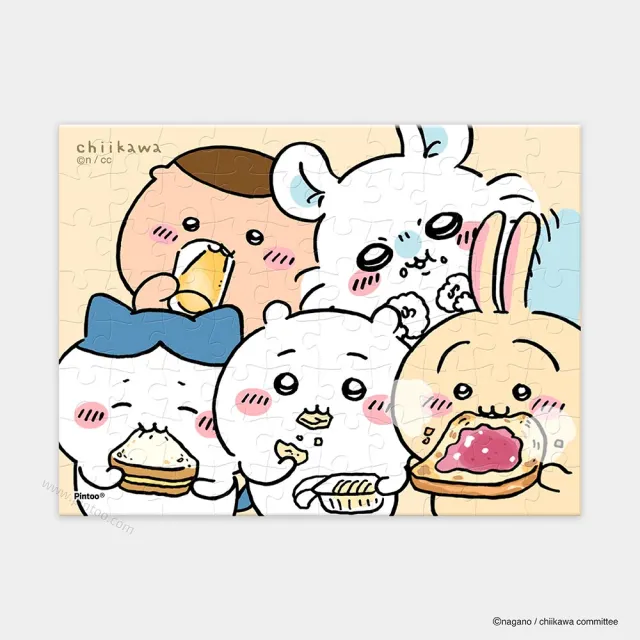 【Pintoo】迷你拼圖80片 - 吉伊卡哇 - 吃吃 - 吉伊卡哇 小八貓 烏薩奇 小桃(交換禮物/聖誕禮物/新年禮物)