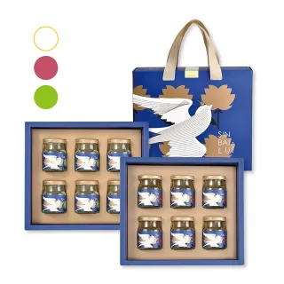 【新百祿燕窩】經典西洋蔘燕窩+紅棗燕窩 2盒組(60克/瓶-6瓶/盒-固形物20克/瓶 雙重滋補)