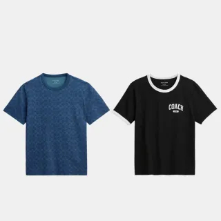 【COACH】蔻馳官方直營 經典Logo棉質T恤 運動風 蝴蝶-多款任選(CAH76/CAH77/CZ191)