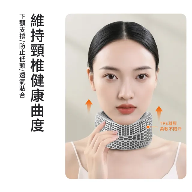 【Cube】防低頭護頸 透氣頸套 肩頸托套 頸椎紓壓支撐帶 脖套 頸托 天鵝頸 男女頸椎支撐固定 防前傾