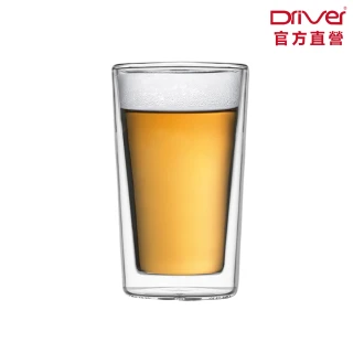 【Driver】耐熱雙層玻璃杯-400ml(雙層杯 耐熱杯 咖啡杯 茶杯 玻璃水杯 隔熱防燙)
